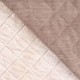 Coupon 3m Tissu Velours Cotelé Matelassé Losange Fausse Fourrure Pierre