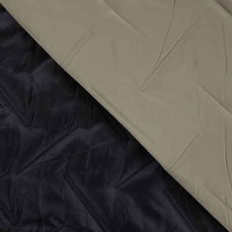 Coupon 3m Tissu Matelassé Deperlant Kaki 