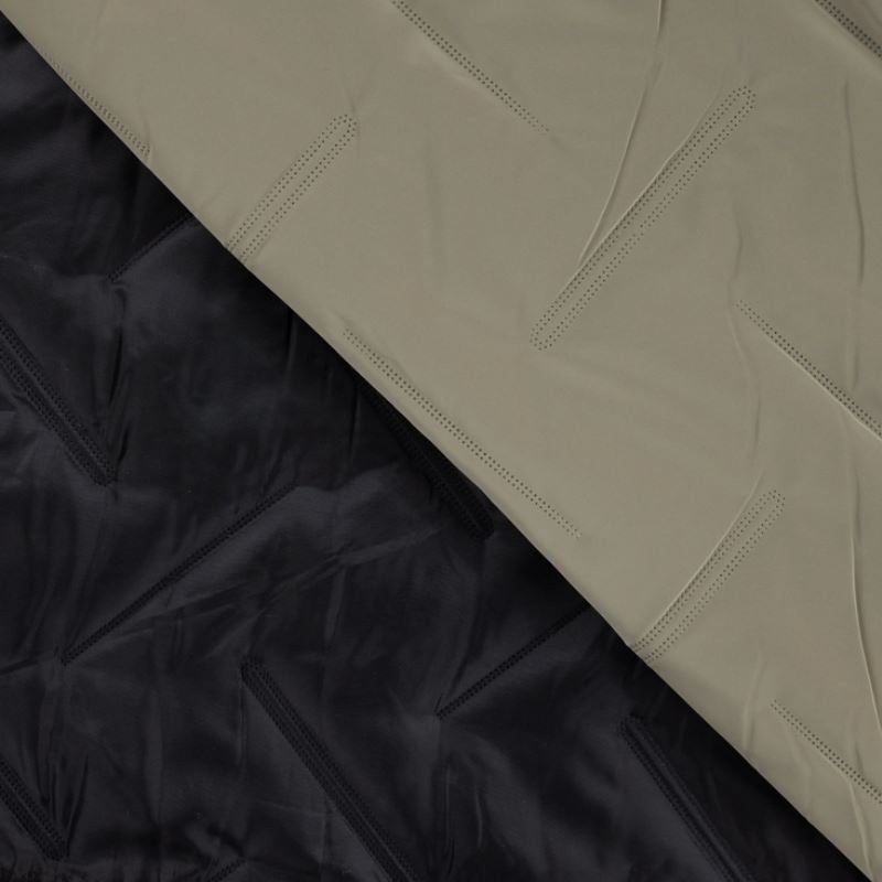 Coupon 3m Tissu Matelassé Deperlant Kaki 