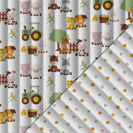 Coupon 3m Tissu Matelassé Delicious-pature Multico