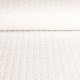 Coupon 3m Tissu Broderie Anglaise Matelassé Simple Face Blanc