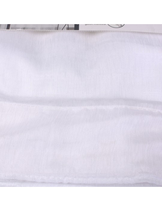 Voilage PAP ruflette modèle sable 300 x 260 cm blanc