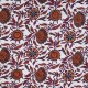 Coupon 3m Tissu Coton Matelassé Double Face Imprimé Rayure Cognac