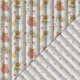 Coupon 3m Tissu Matelassé Nuage Piky Multico