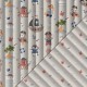 Coupon 3m Tissu Matelassé Arthur Baptiste Multico