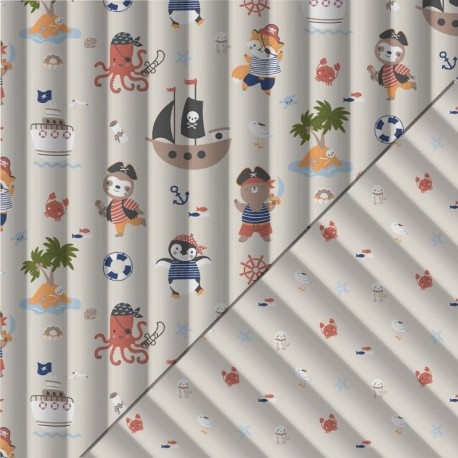 Coupon 3m Tissu Matelassé Arthur Baptiste Multico