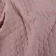 Coupon 3m Tissu Twill Coton Matelassé Vieux Rose