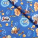 Coupon 3m Tissu Licence Dragon Ball Super Bleu 