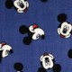 Coupon 3m Tissu Polaire Imprimé Mickey Bleu 