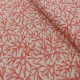 Coupon 3m Tissu Coralium Imprimé Rouge