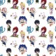 Coupon 3m Tissu Licence Fairy Tail Blanc