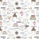 Coupon 3m Tissu Licence Harry Potter Blanc