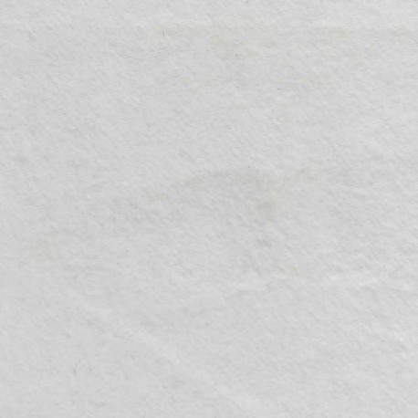 Coupon 3m Tissu Douceur Molleton Gratté Blanc Optique