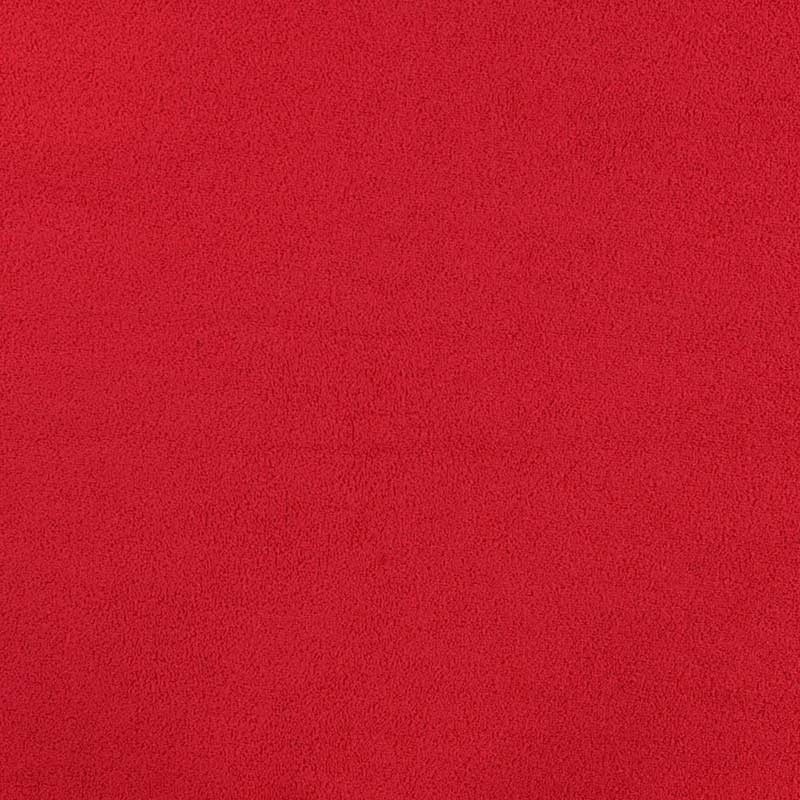 Coupon 3m Tissu Molleton Eponge Rouge 
