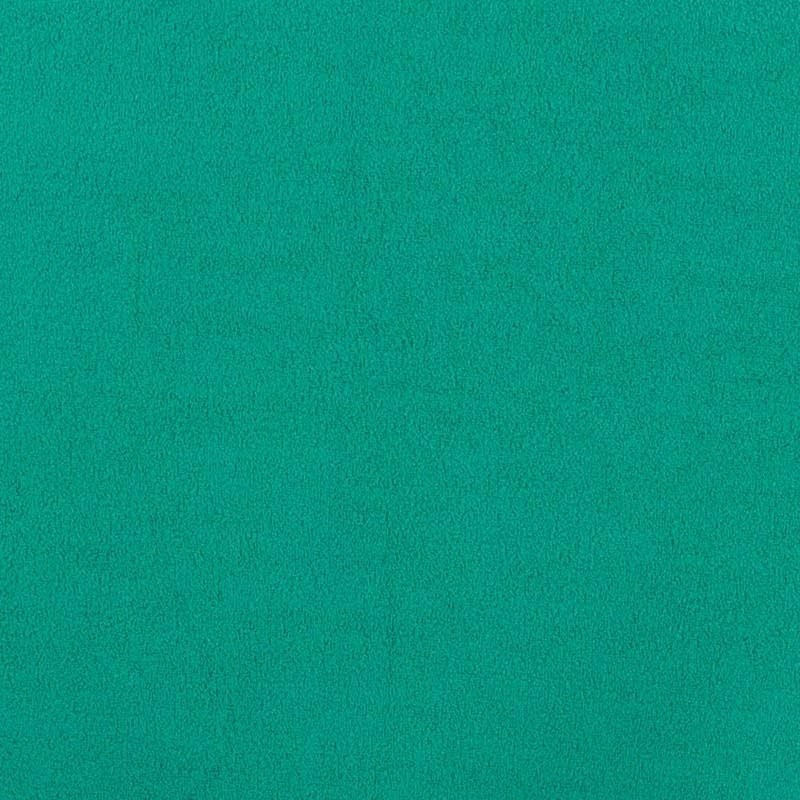 Coupon 3m Tissu Molleton Eponge Emeraude 