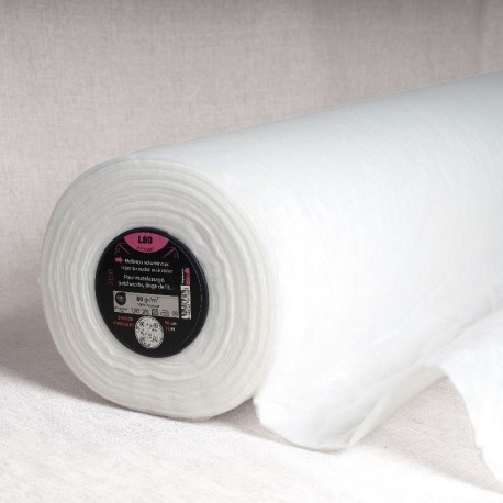 Coupon 3m Tissu L78-molleton Volumineux et Leger Blanc 