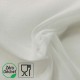 Coupon 3m Tissu Celeste Mousseline Blanc 