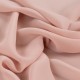 Coupon 3m Tissu Voile Mousseline Uni Nude 