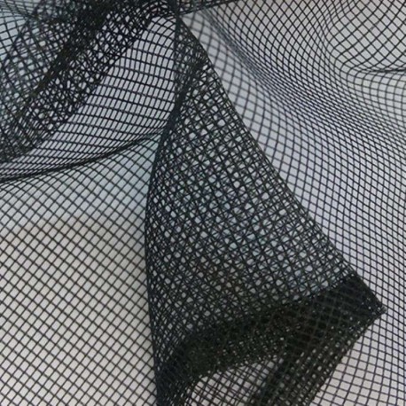 Coupon 3m Tissu Moustiquaire Uni Noir 