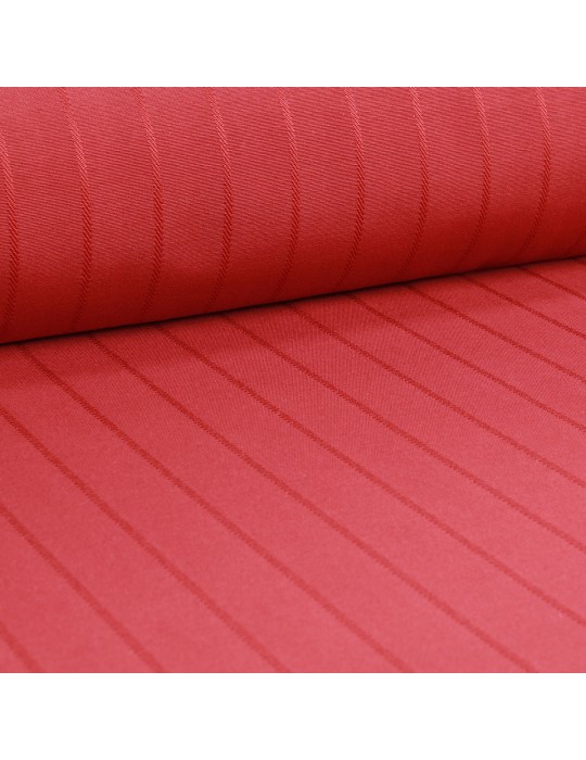 Tissu d'ameublement antitaches grande largeur rouge