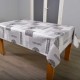 Coupon 3m Tissu Toile Cirée Studio Run Gris 