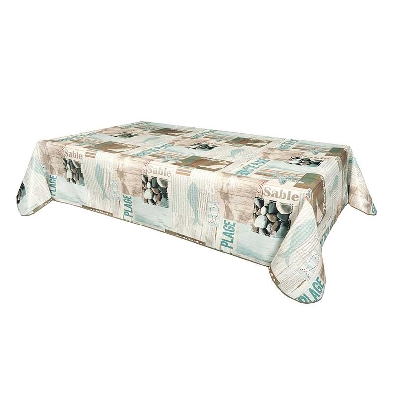 Coupon 3m Tissu Toile Cirée Studio Bord de Mer