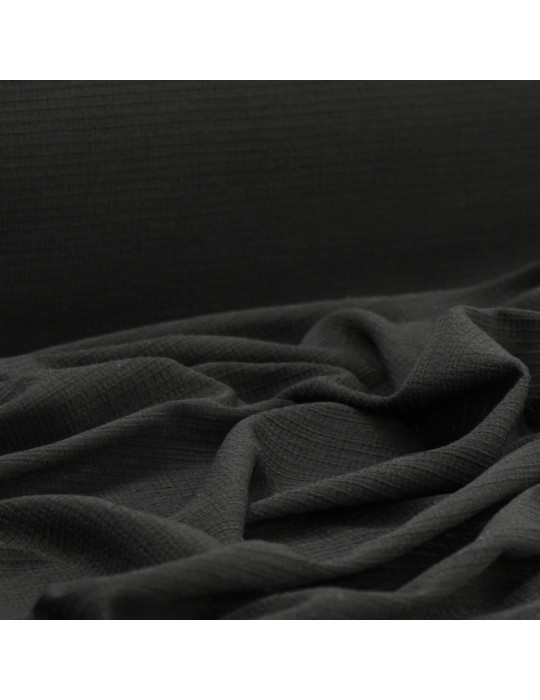 Tissu polyester/élasthanne noir