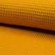 Coupon 3m Tissu Nid D'abeille Uni Ocre 