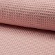 Coupon 3m Tissu Nid D'abeille Uni Saumon Foncé