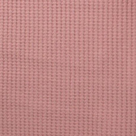 Coupon 3m Tissu Nid D'abeille Ibiza  Rose
