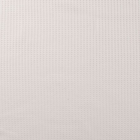 Coupon 3m Tissu Nid D'abeille Ibiza Blanc 