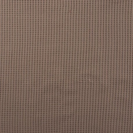 Coupon 3m Tissu Nid D'abeille Ibiza Taupe