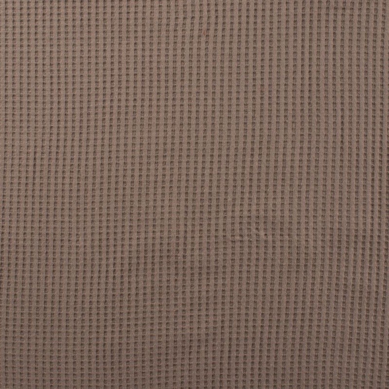 Coupon 3m Tissu Nid D'abeille Ibiza Taupe