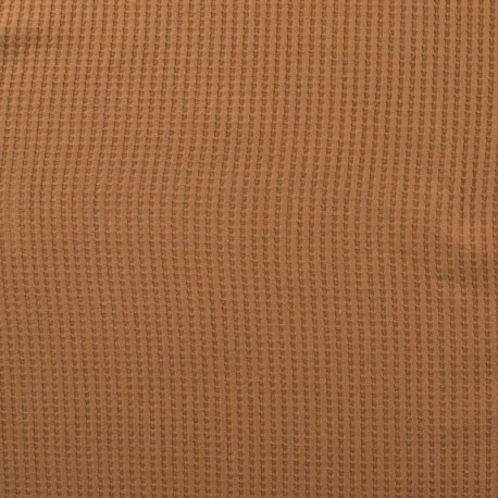Coupon 3m Tissu Nid D'abeille Ibiza Caramel
