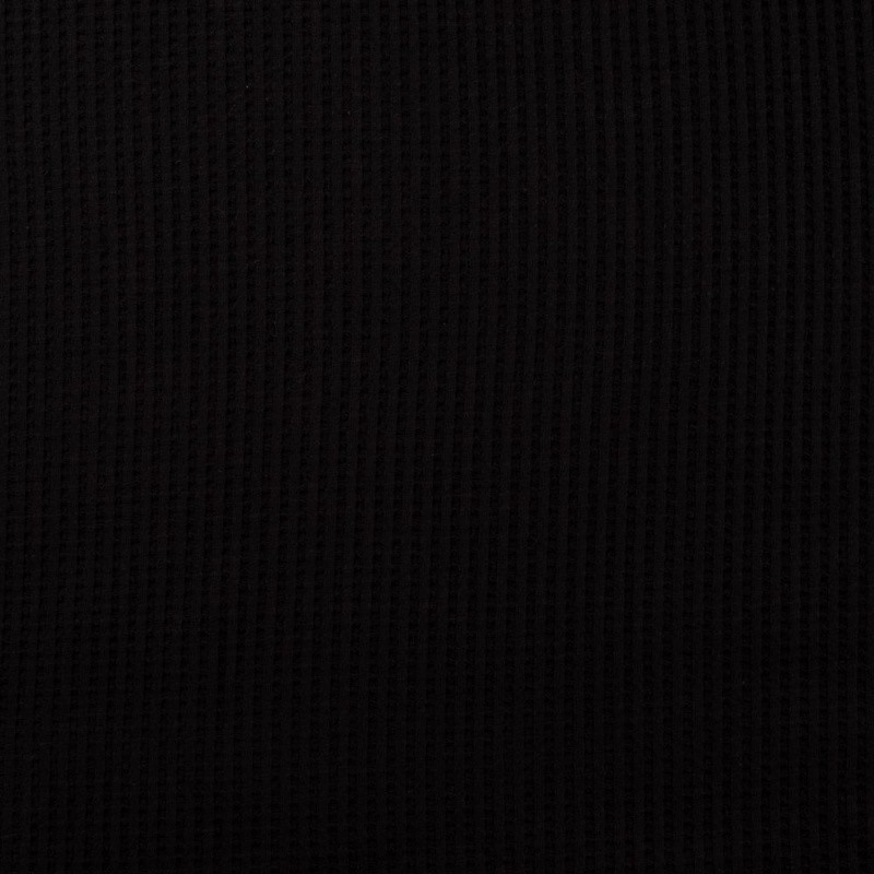 Coupon 3m Tissu Nid D'abeille Ibiza Noir 