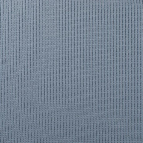Coupon 3m Tissu Nid D'abeille Ibiza Bleu