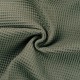 Coupon 3m Tissu Nid d'abeille Uni Kaki Clair 