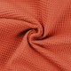 Coupon 3m Tissu Nid d'abeille Uni Peche 