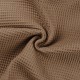 Coupon 3m Tissu Nid d'abeille Uni Dark Taupe 