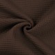 Coupon 3m Tissu Nid d'abeille Uni Marron 