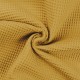 Coupon 3m Tissu Nid d'abeille Uni Moutarde 