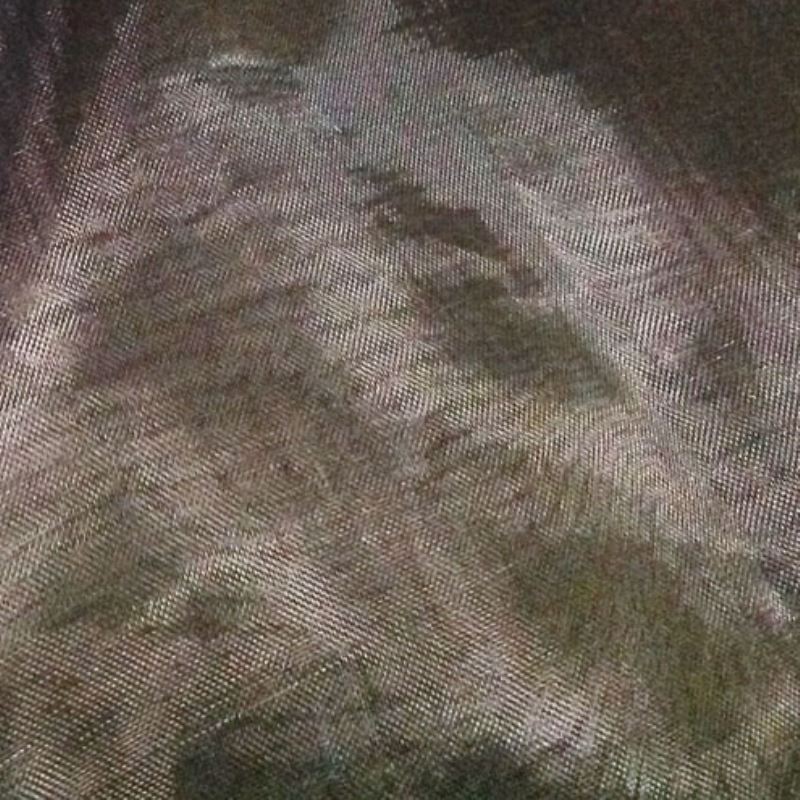 Coupon 3m Tissu Organza Nylon Gris