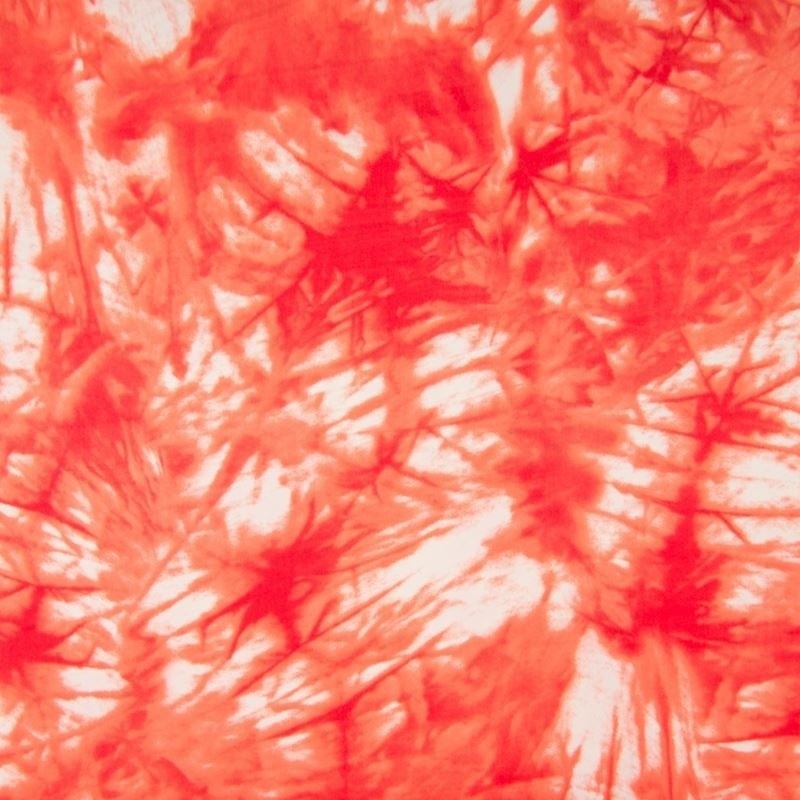 Coupon 3m Tissu Coton Nylon Tie&dye Corail 