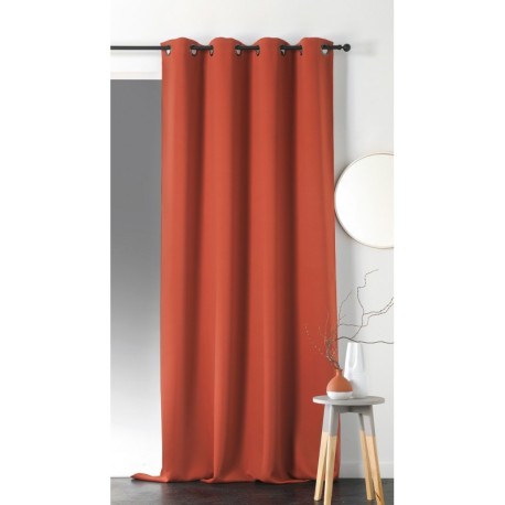 Coupon 3m Tissu Obscurcissant Souple Terracotta 