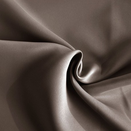 Coupon 3m Tissu Obscurcissant Non Feu Taupe - Grande Largeur