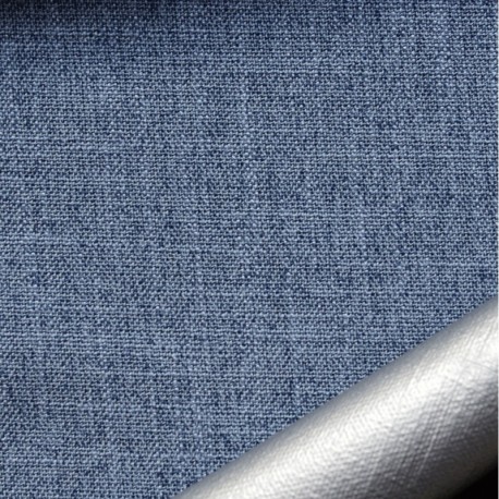 Coupon 3m Tissu Tempera Occultant Thermique Bleu 