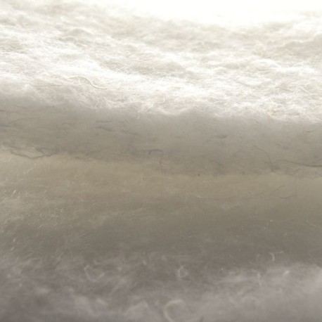 Coupon 3m Tissu Ouate Blanc 