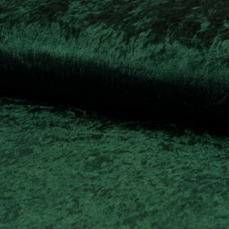 Coupon 3m Tissu Panne de Velours Uni Foret 