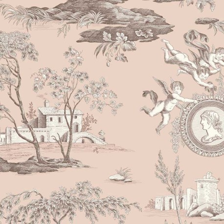 Coupon 3m Tissu Percale Diane Nude Grande Largeur