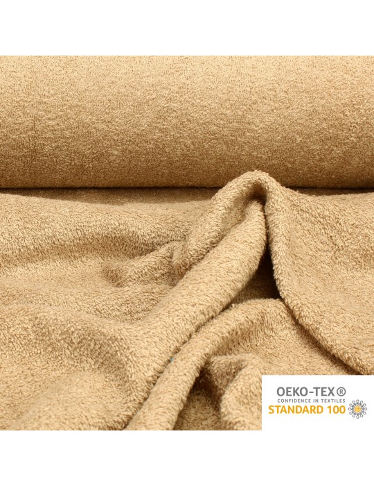 Tissu éponge OEKO-TEX beige